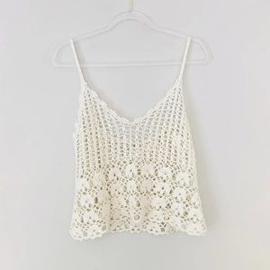 NWOT Crochet Coverup Tank